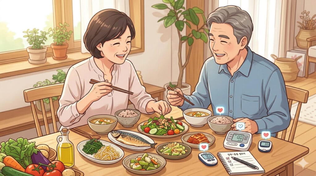 50대 혈압·혈당
동시 관리 식단 루틴"50대는 혈압과 혈당이 함께 흔들리기 시작하는 시기입니다. 어느 하나만 잡아서는 부족합니다."