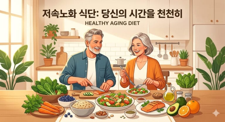 저속노화 식단을 위한 맞춤 실천가이드 제공